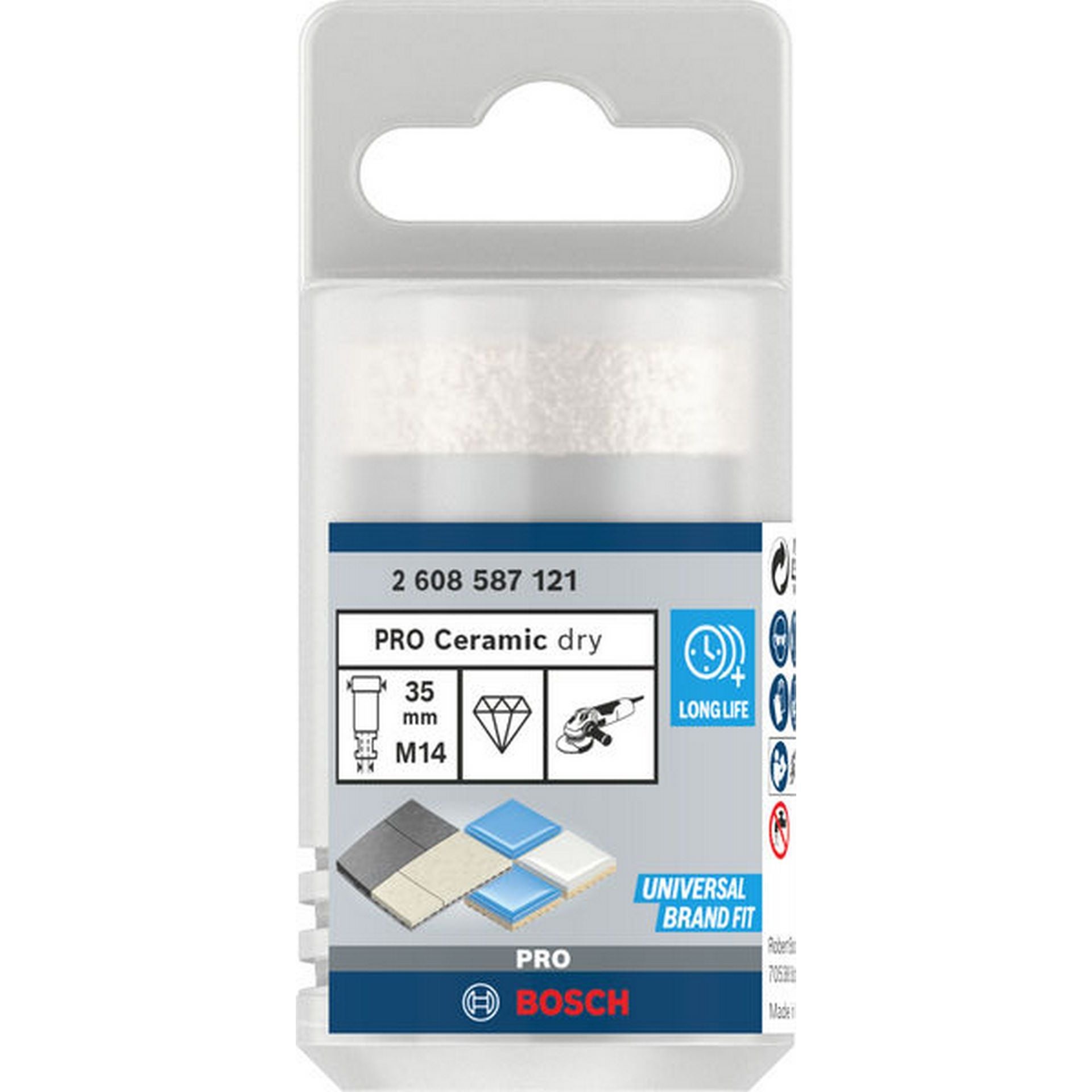 Bosch PRO Ceramic Trockenbohrkrone, 35 x 35 x 14 mm #2608587121