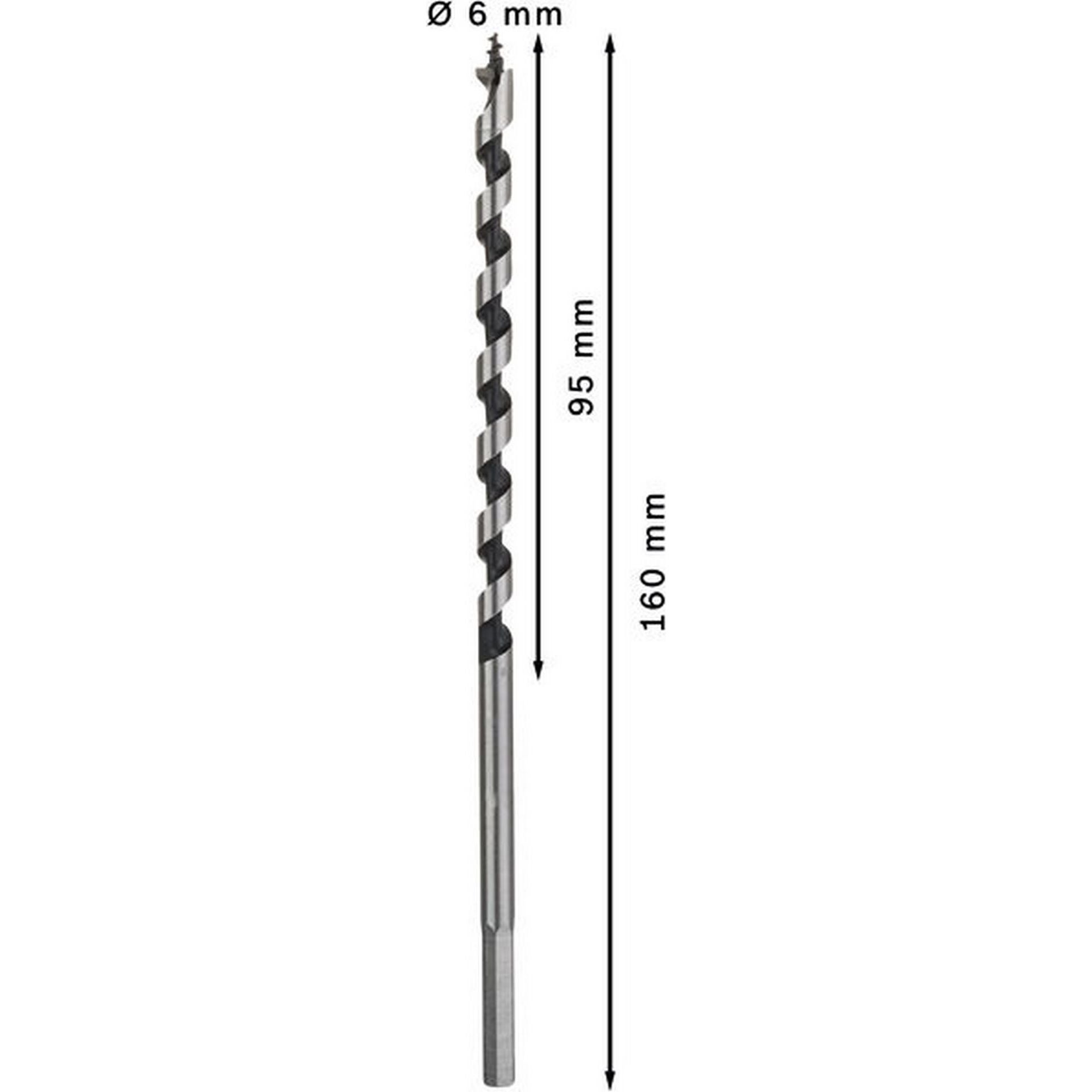 Bosch PRO Wood Holzschlangenbohrer, 6 x 95 x 160 mm #2608585694