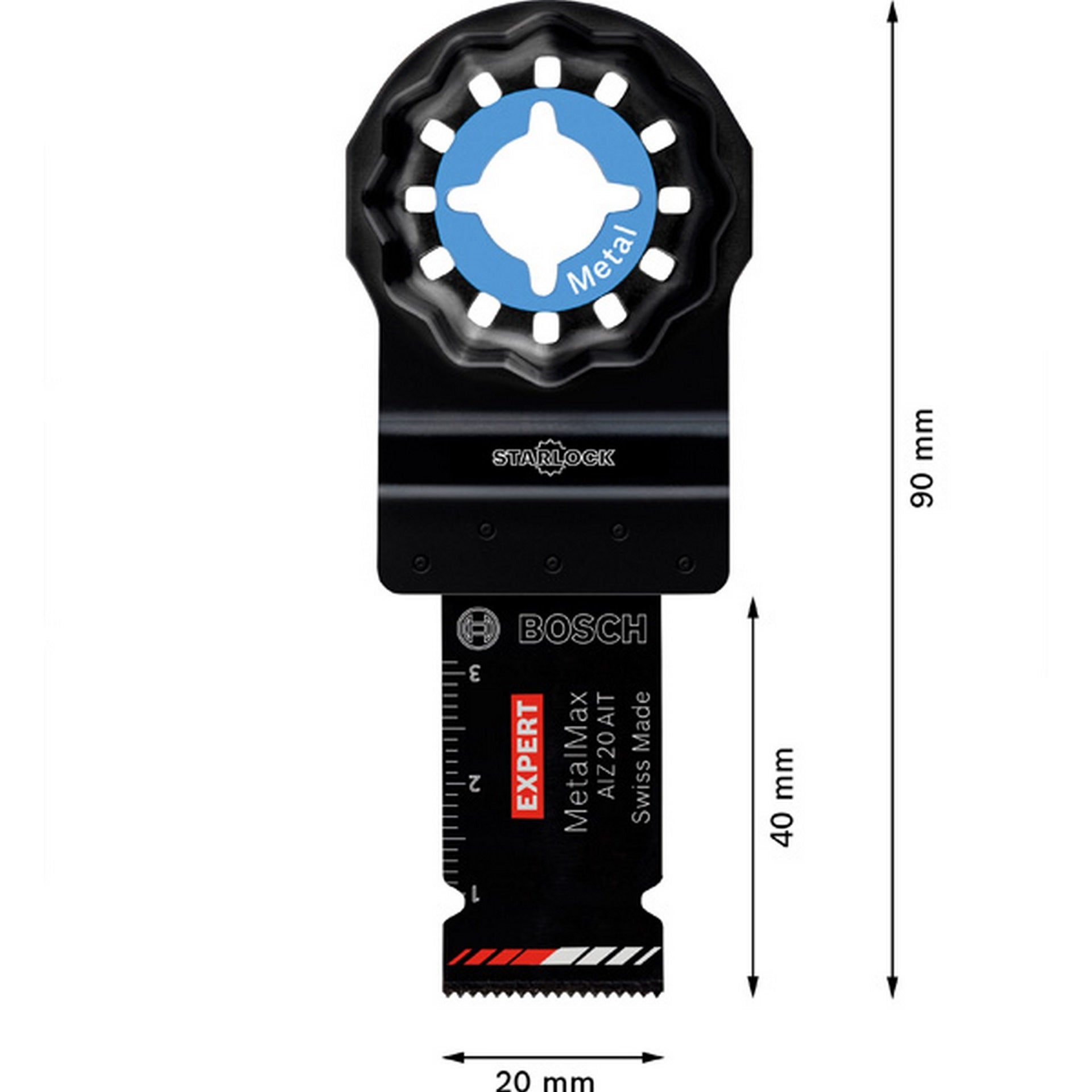 Bosch EXPERT MetalMax AIZ 20 AIT Tauchsägeblatt, 40x20 mm, 5-tlg. #2608900013