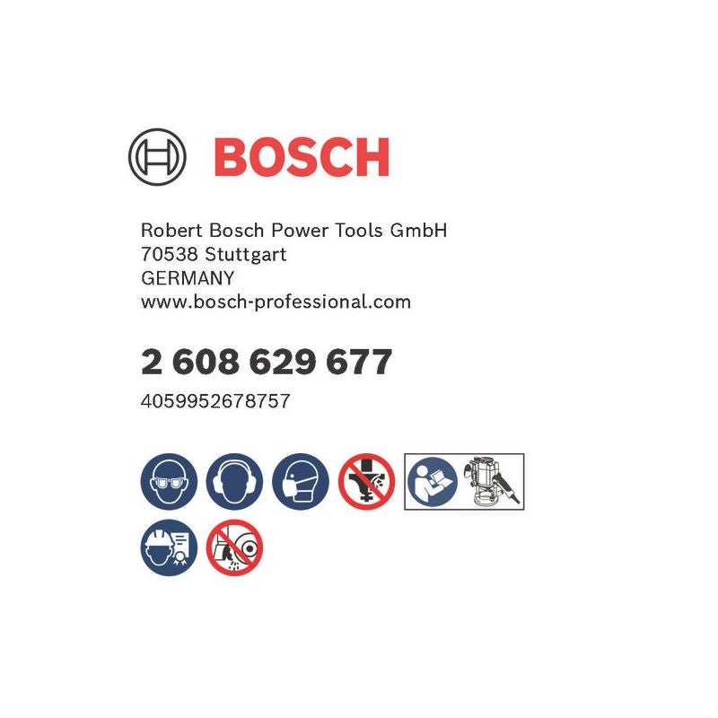 Bosch PRO Bündigfräser mit oberen Kugellager, D 16 mm, L 25,4 mm, S 8 mm #2608629677