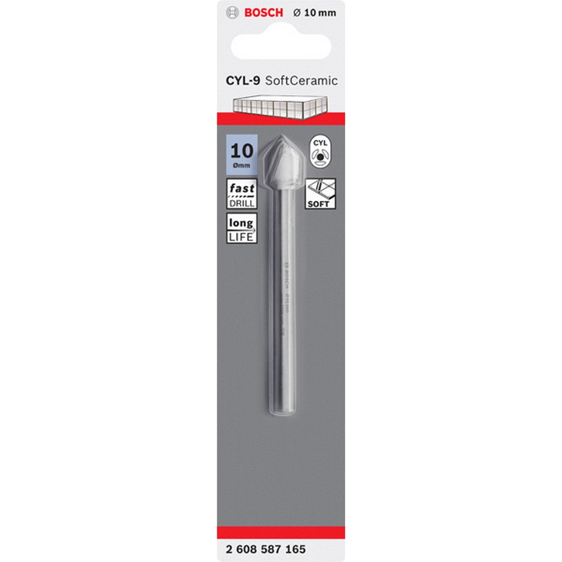 Bosch Fliesenbohrer CYL-9 Ceramic, 10 x 90 mm #2608587165