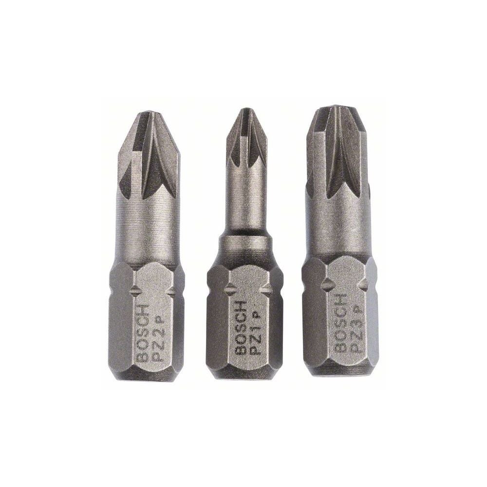 Bosch Schrauberbit-Set, Extra Hard, 3-tlg., PZ1, PZ2, PZ3, 25 mm #2607001753