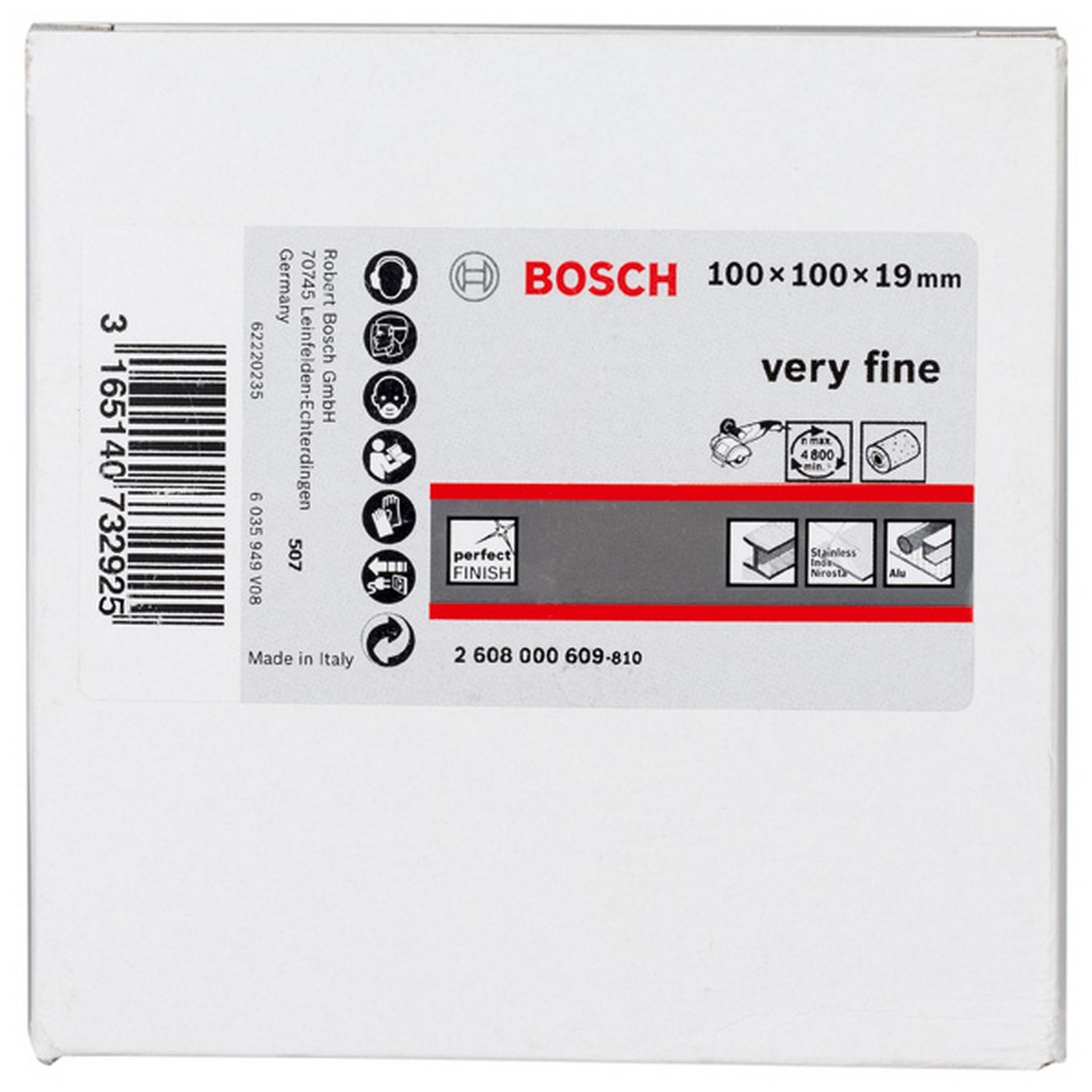 Bosch Vliesschleifwalze für Satinierer, 19 mm, sehr fein, 100 mm #2608000609