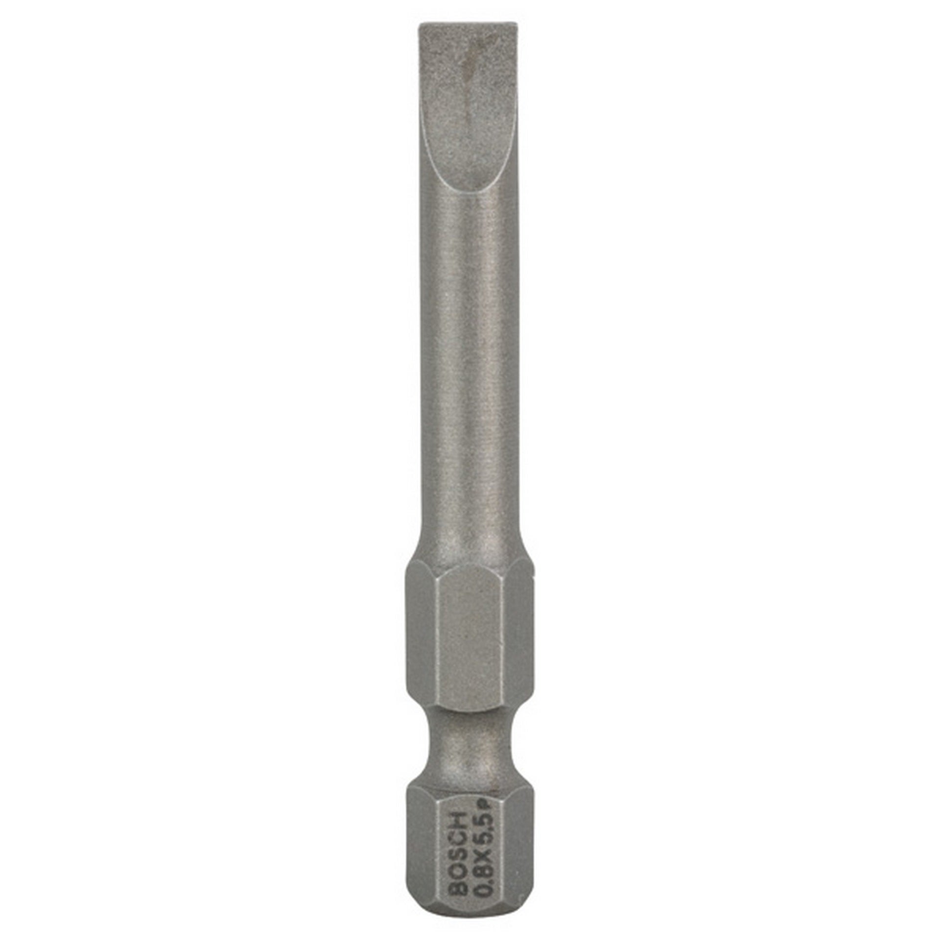 Bosch Schrauberbit Extra-Hart S 0,8 x 5,5, 49 mm, 3er-Pack #2607001479