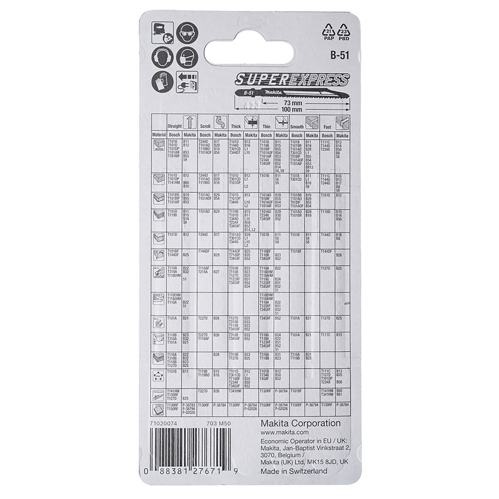 Makita Stichsägeblatt Super Express #B-06476