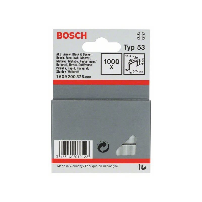 Bosch Feindrahtklammern, Typ 53/6 #1609200326