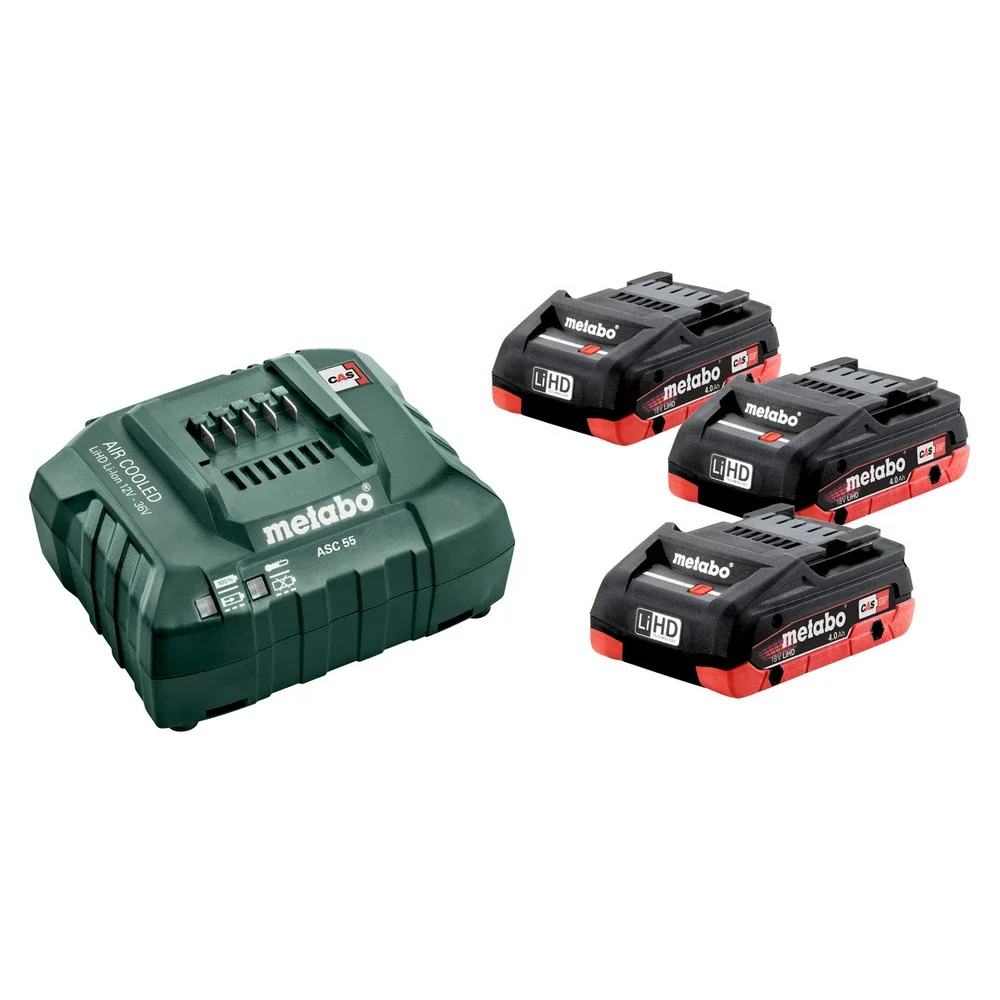 Metabo Basic-Set 3 x LiHD 4.0 Ah