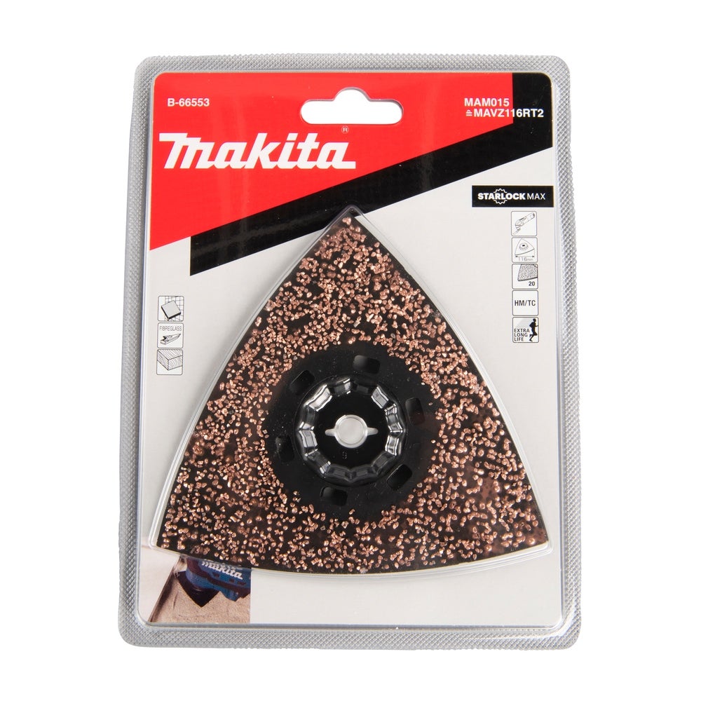 Makita RIFF Schleif-, Fräs-, Raspelplatte, 116 mm #B-66553