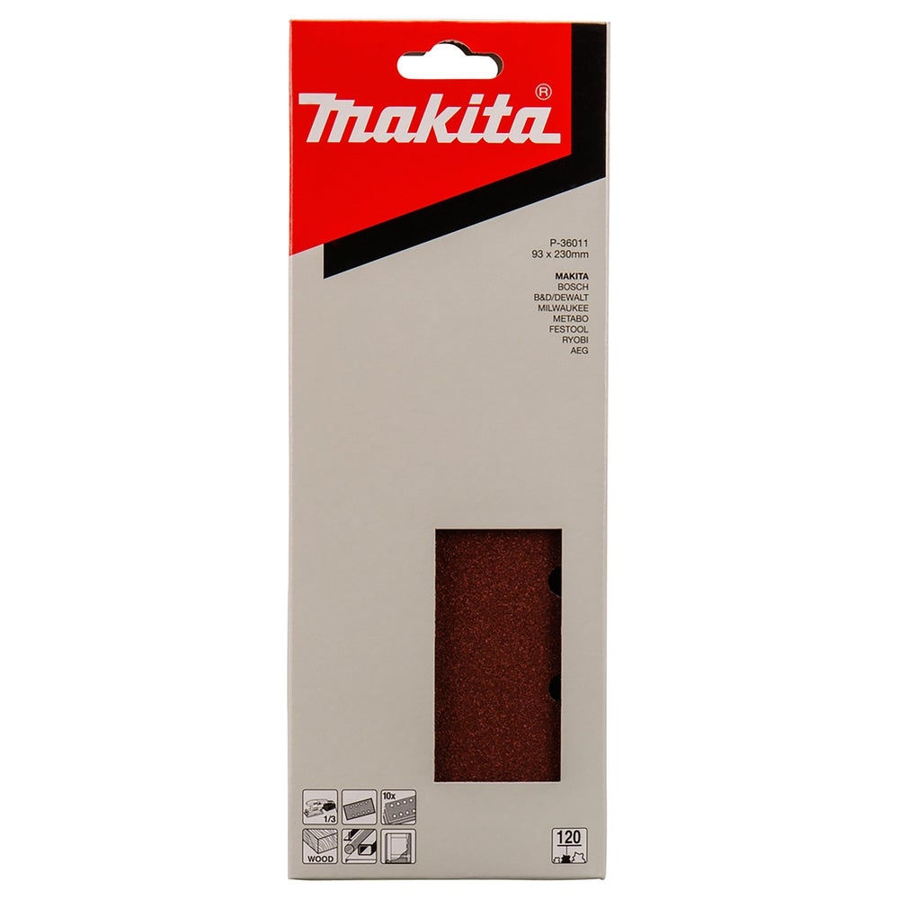 Makita Schleifpapier 93 x 230 mm, K120, 10 Stk. #P-36011