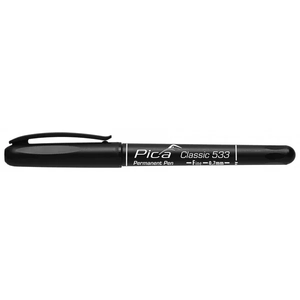 Pica Permanent-Pen, 0,7mm, schwarz #533/46