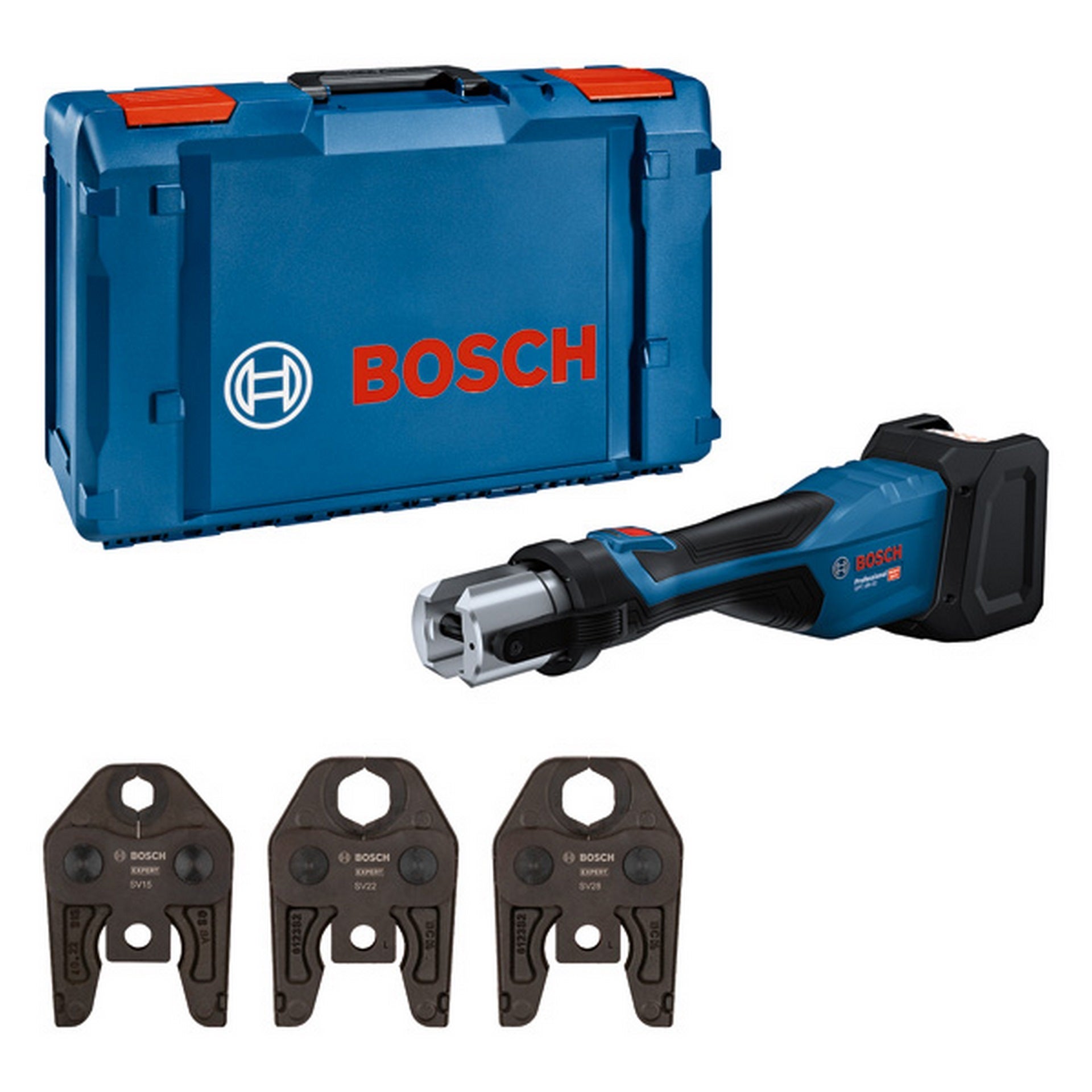 Bosch Akku-Presswerkzeug GPT 18V-32, 1 x XL-BOXX, Kit SV #06019M2102