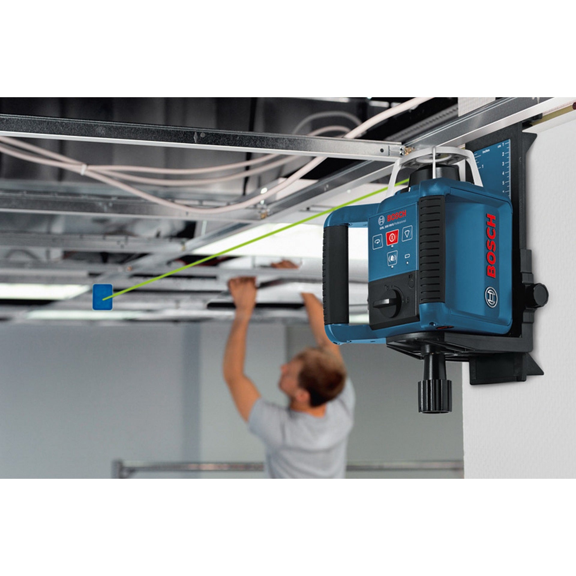 Bosch Rotationslaser GRL 300 HVG + LR 1 G, Batterien: 1 x 9V + 2 x 1,2V HR20 in L-BOXX #0601061704