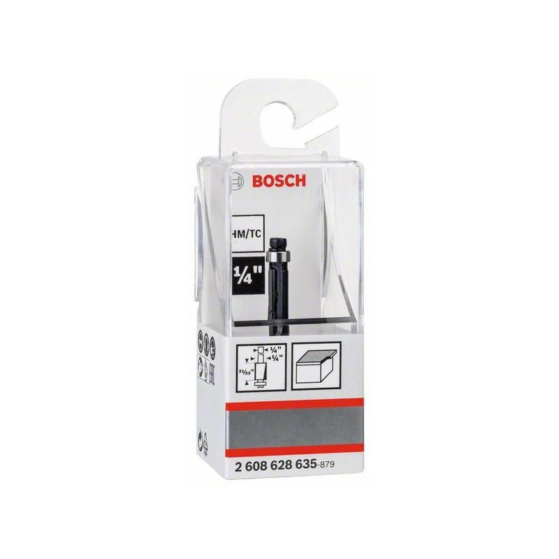 Bosch PRO Bündigfräser mit unterem Kugellager, D 1/4", L 21/32", S 1/4" #2608628635