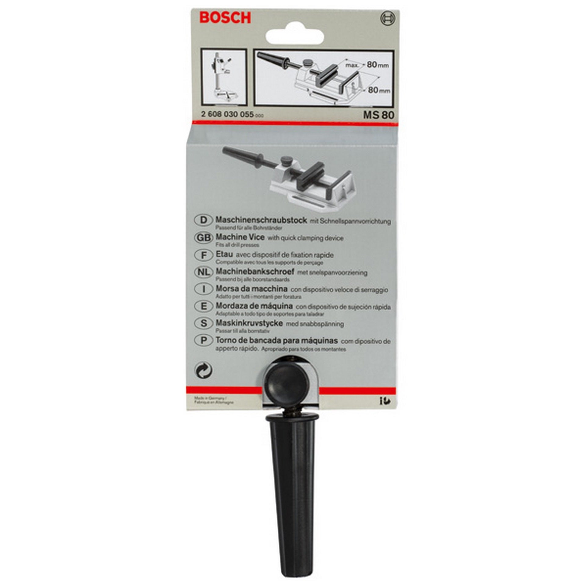 Bosch Maschinenschraubstock MS 80, 95 mm, 80 mm, 80 mm #2608030055