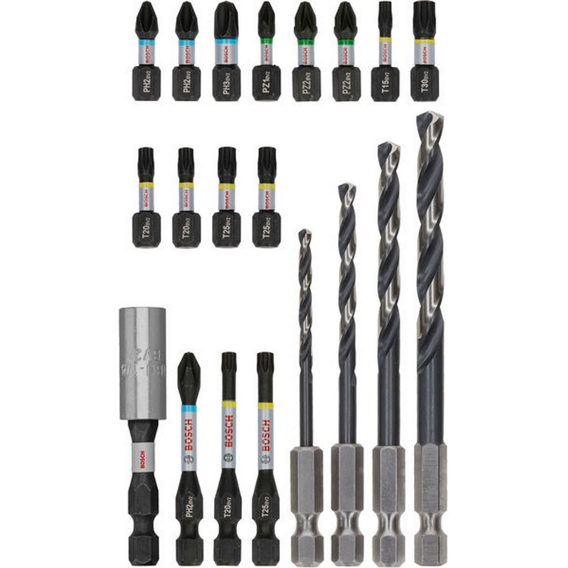 Bosch PRO Impact Schrauberbits und Metallbohrer Set, 20-tlg. #2608521U84