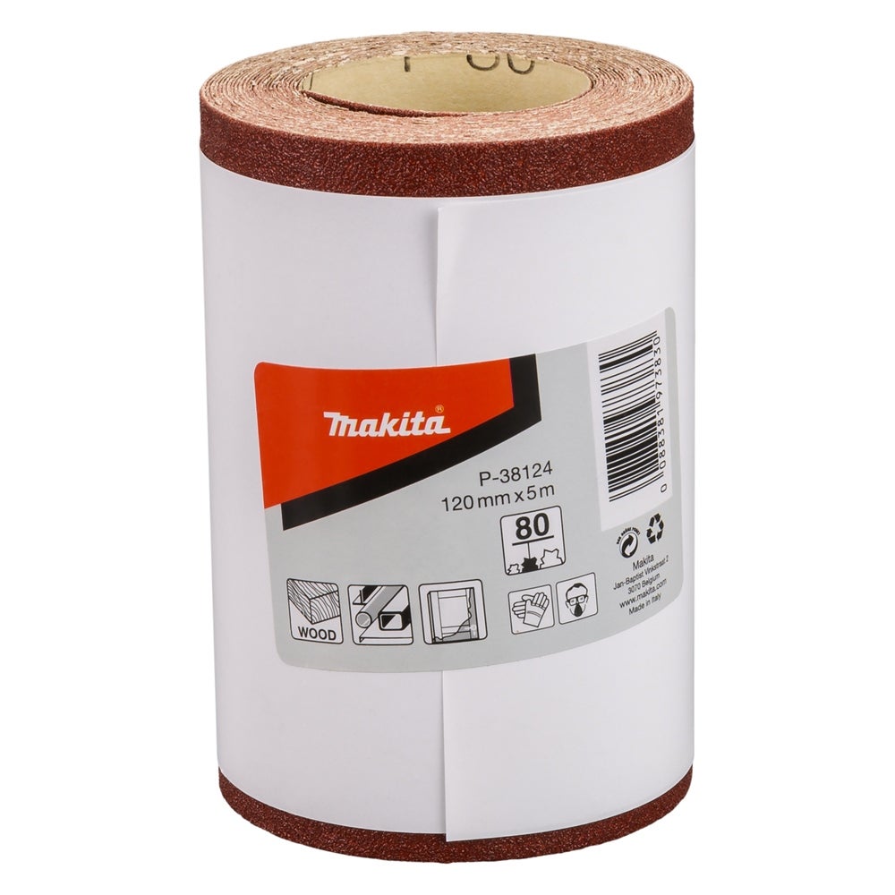 Makita Schleifpapier-Rolle, 120 mm x 5 m, K80 #P-38124