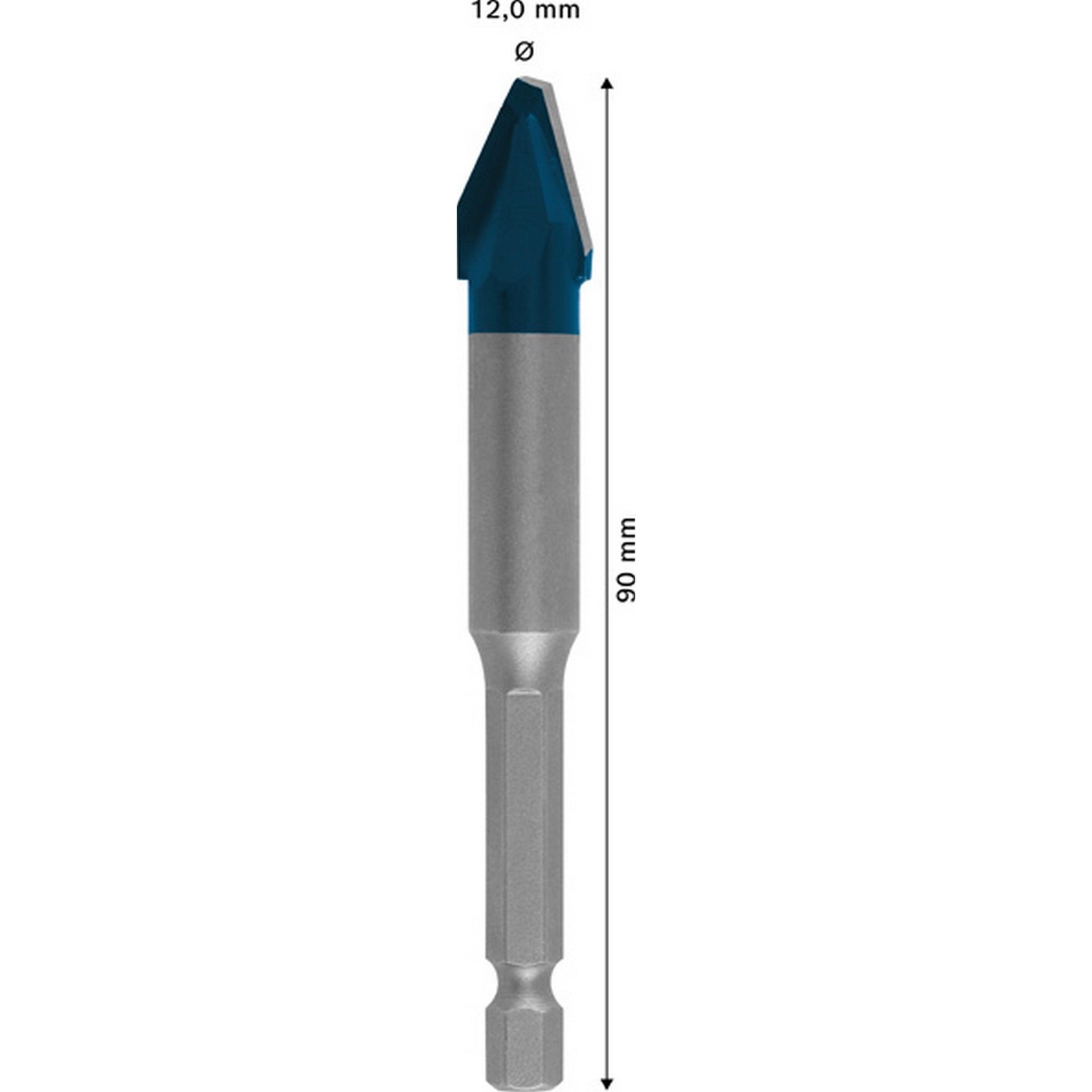 Bosch EXPERT HEX-9 Hard Ceramic Bohrer, 12x90 mm #2608900594