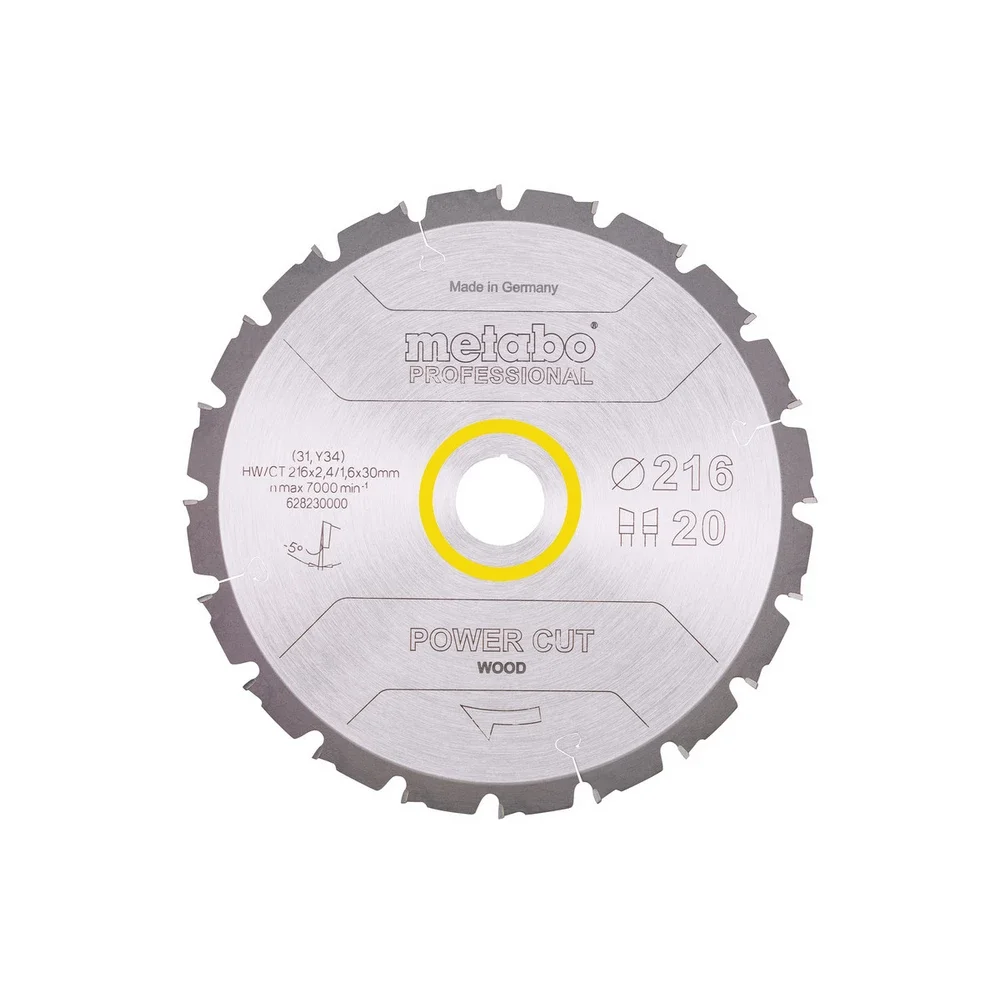 Metabo PowerCutProf 216x30, 20 WZ 5°neg
