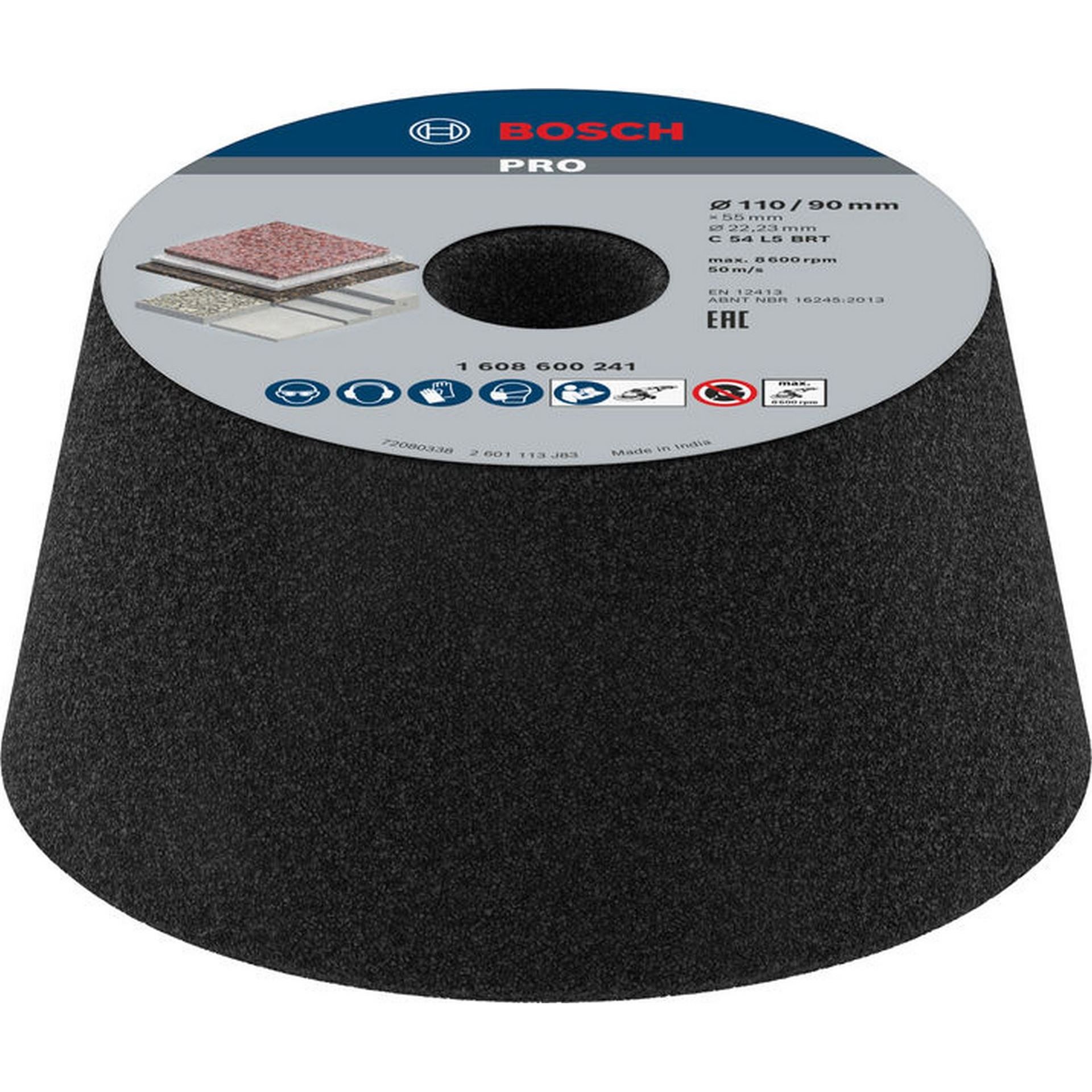 Bosch PRO Stone Konischer Schleiftopf, 90 x 110 x 55 mm, K54 #1608600241