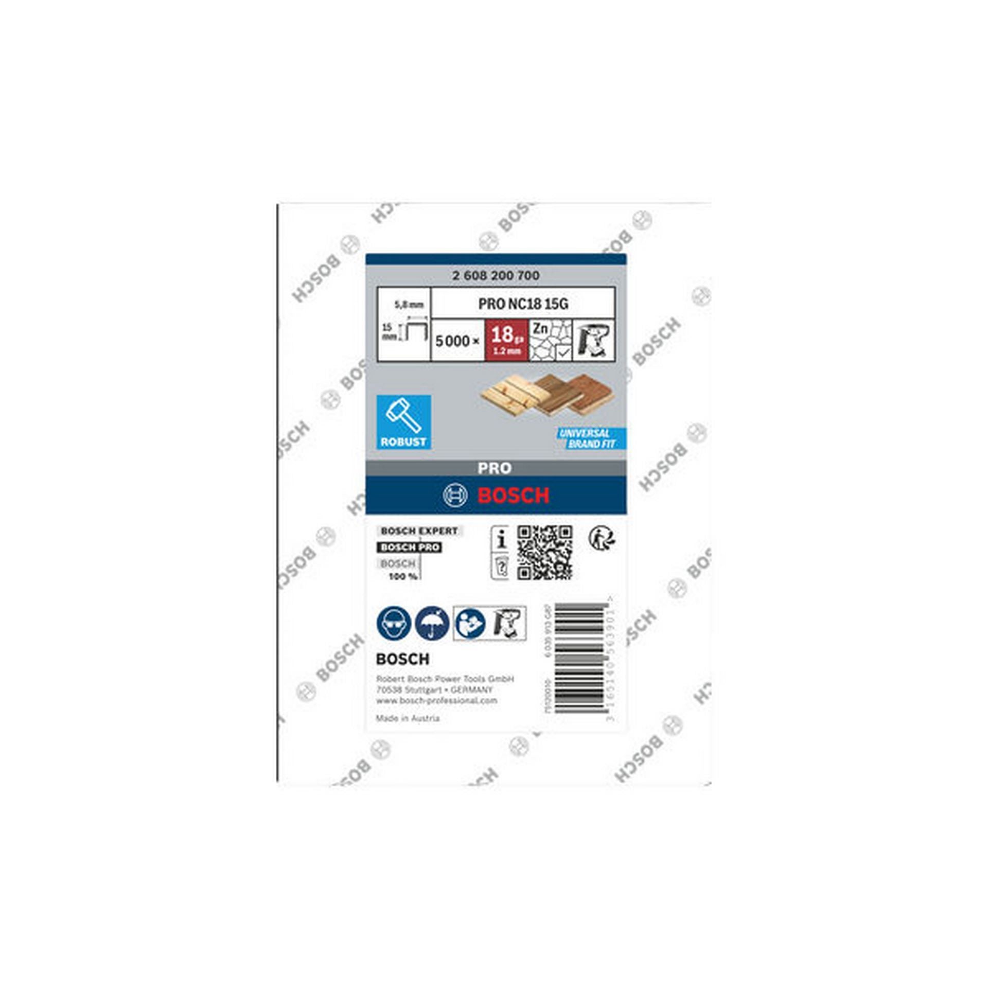 Bosch PRO NC18 Schmale Kronenklammern, 30G #2608200703