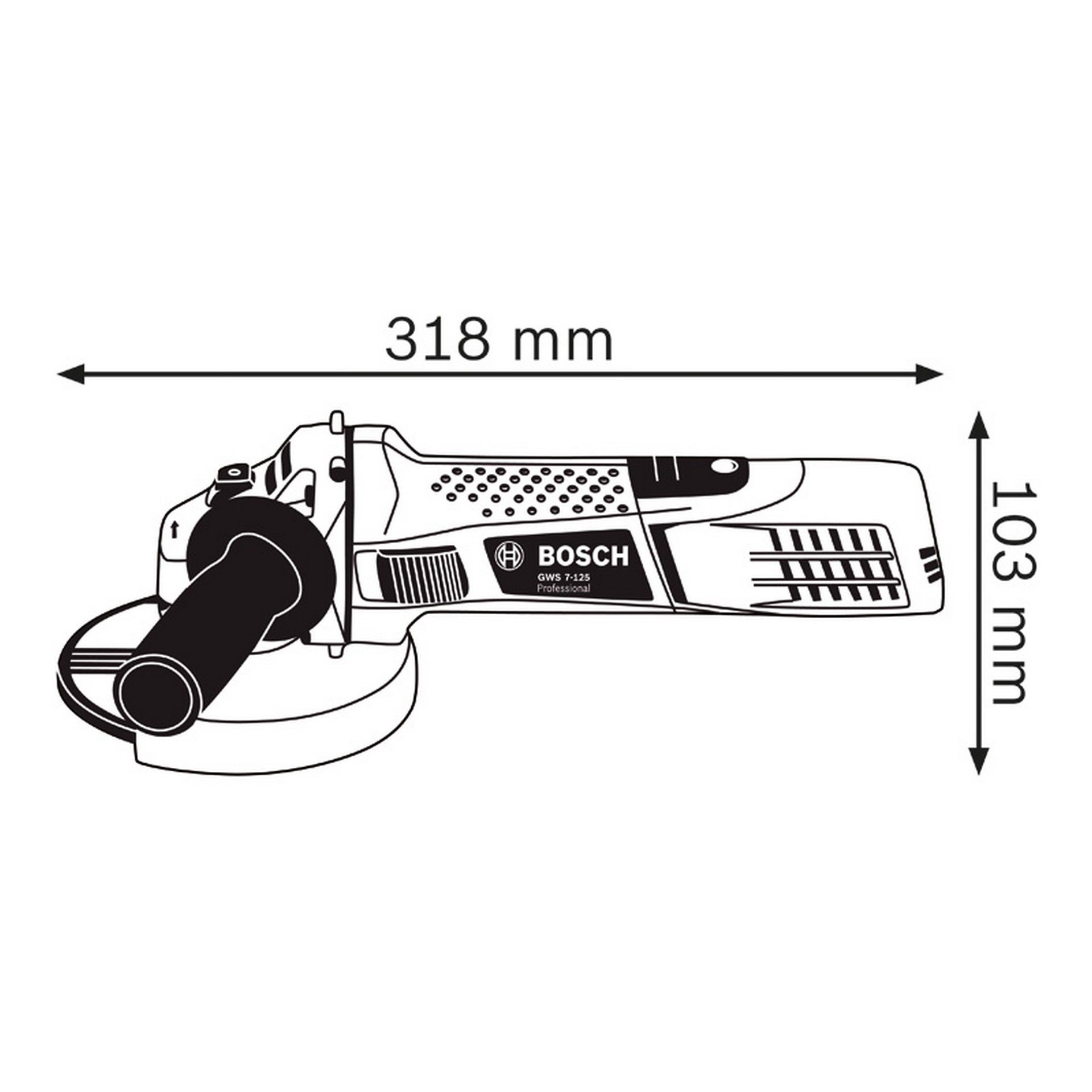Bosch Winkelschleifer GWS 7-125 #0601388108