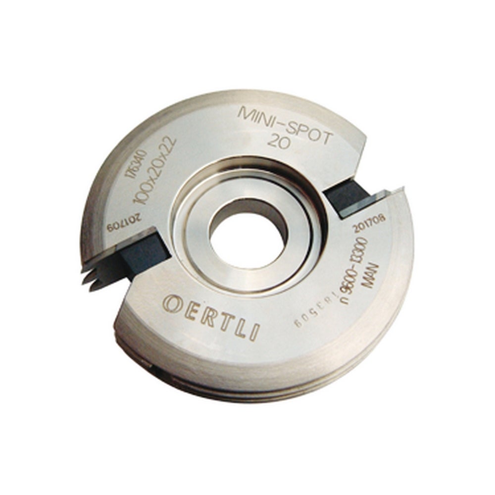 Lamello Minispot-Profilschneidenfräser, Grösse 20, HW, Ø100x20xØ22 mm, Z2 #132220