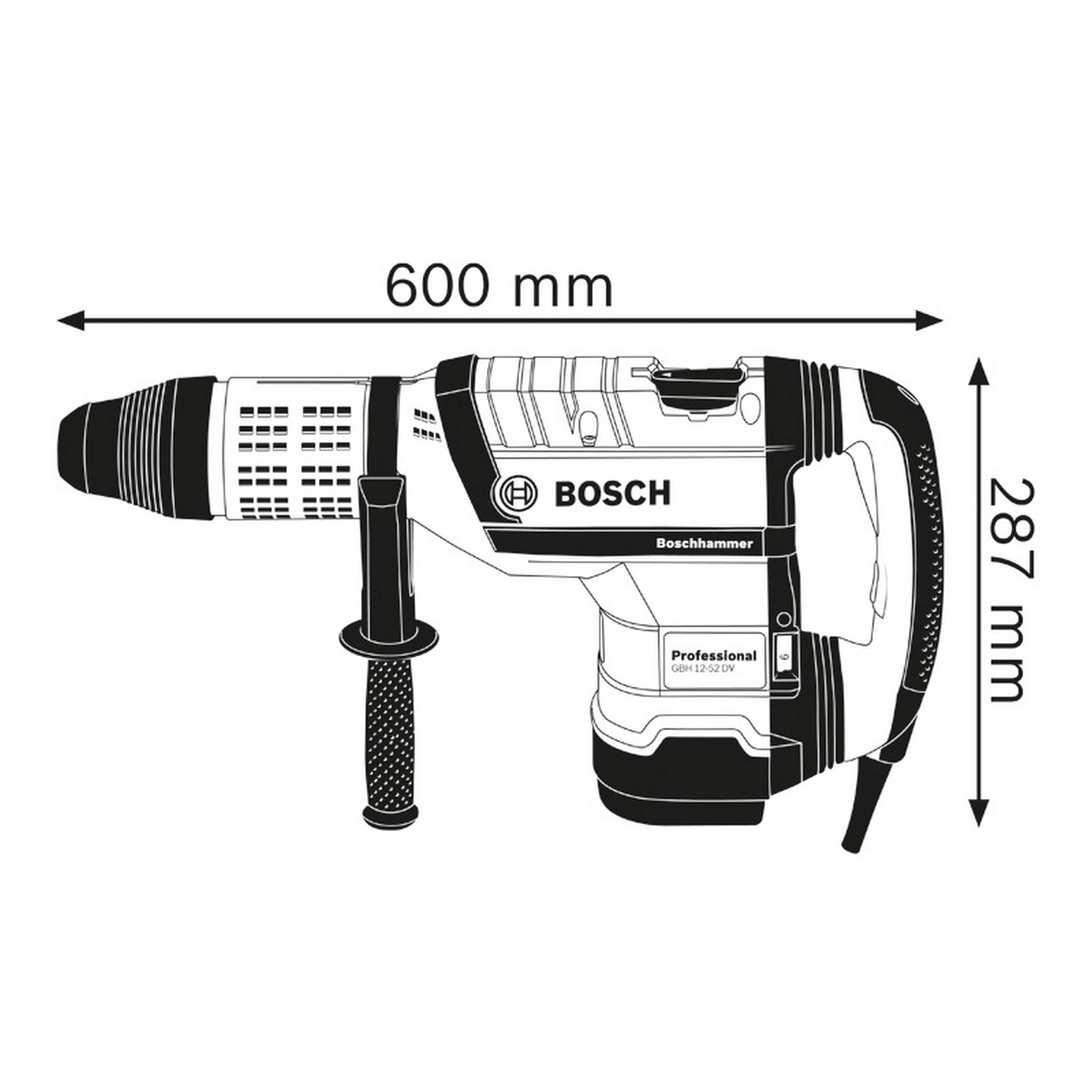 Bosch Bohrhammer mit SDS max GBH 12-52 DV #0611266000