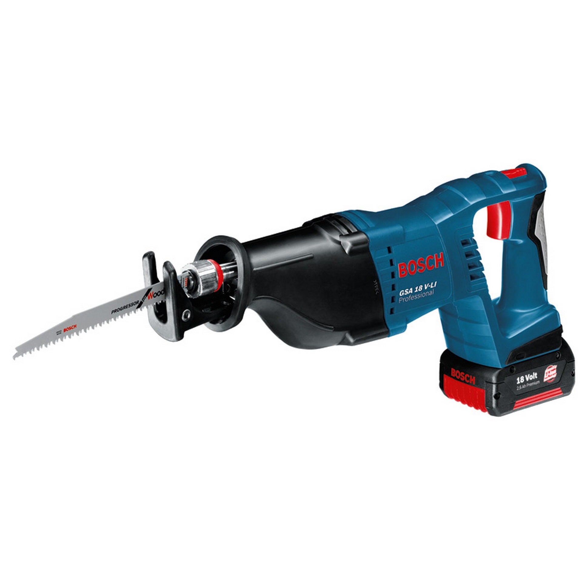 Bosch Akku-Säbelsäge GSA 18V-LI, 2 x Akku GBA 18V 5.0Ah in L-BOXX #060164J00B