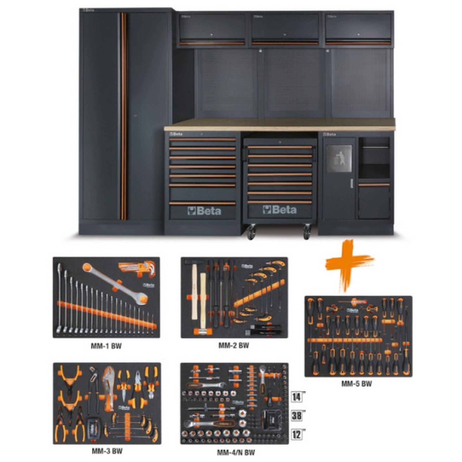 Beta Werkstatteinrichtung C45PRO 2.0 X mit 268 tlg. Werkzeug C45PRO 2.0 W/268UT #045009159