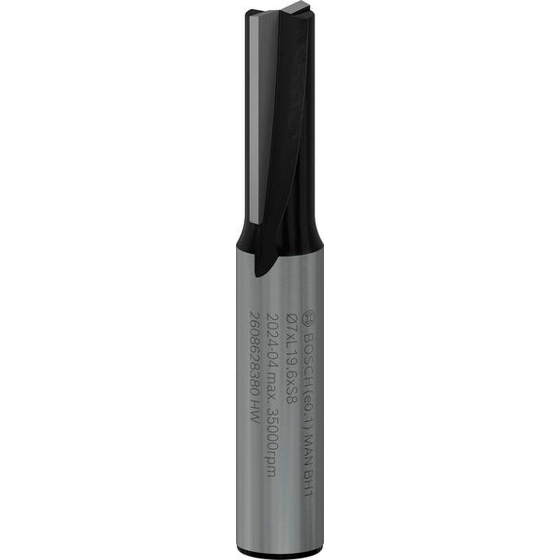 Bosch PRO Nutfräser, zweischneidig, D 7 mm, L 19,6 mm, S 8 mm #2608628380