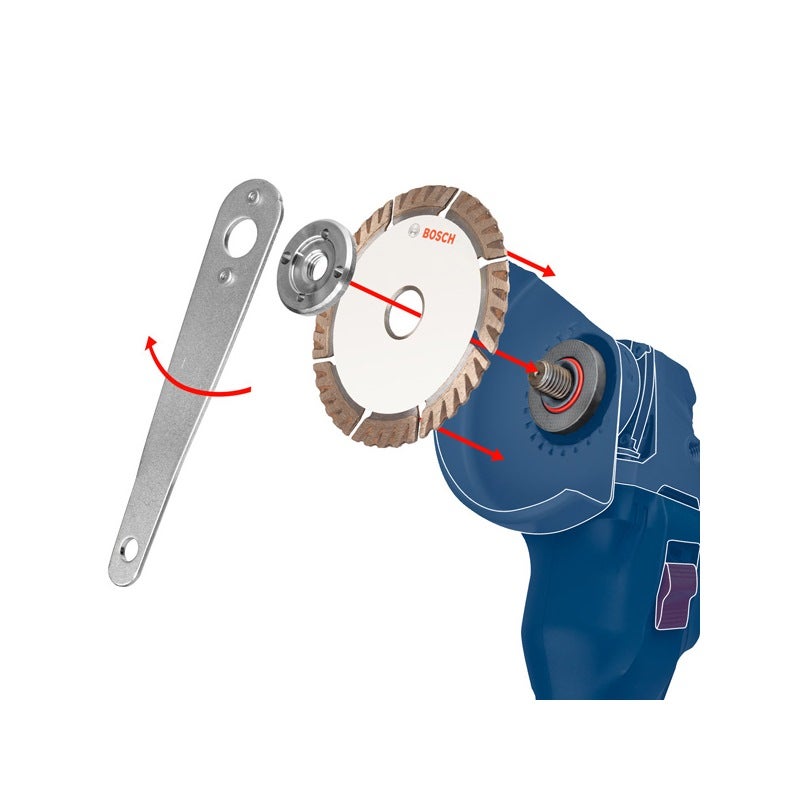 Bosch Fächerschleifscheibe X431 Standard for Metal, gewinkelt, 125 mm, 22,23 mm, 120 #2608603659