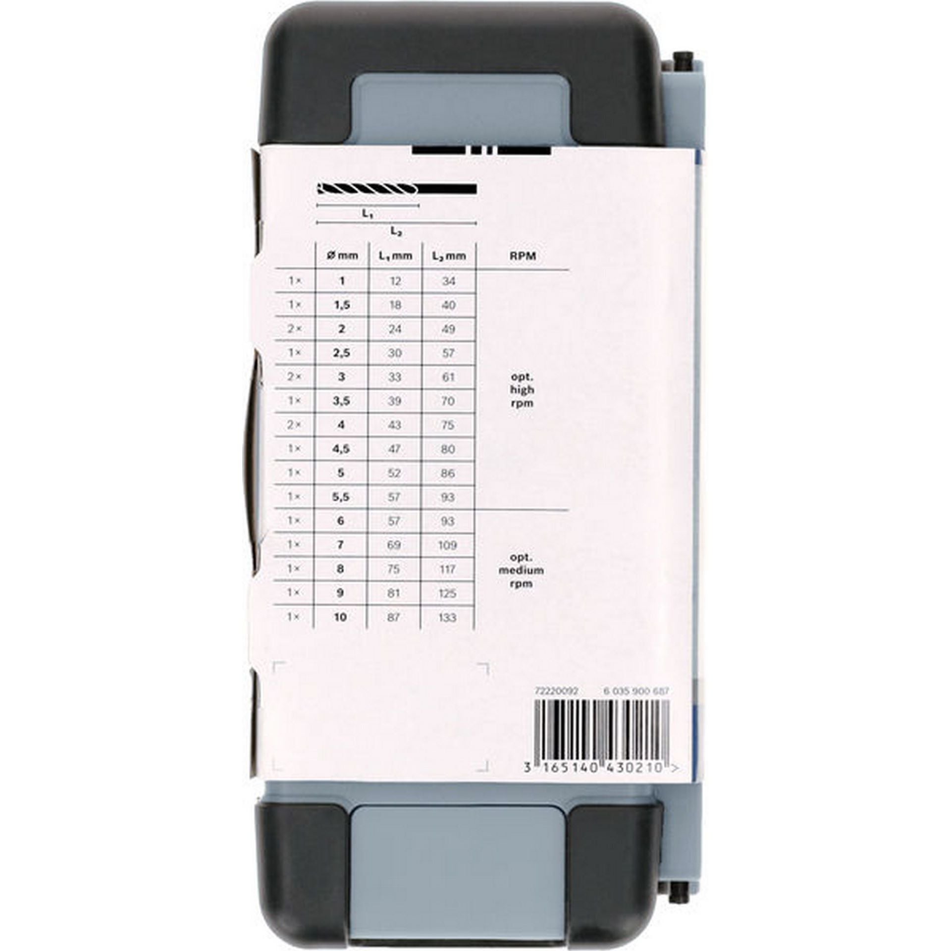 Bosch PRO Metal HSS-G Spiralbohrer Set, 18-tlg. #2607019578
