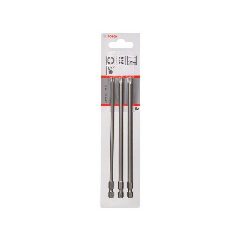 Bosch Schrauberbit-Set Extra-Hart, 3-teilig, T20, T25, T30, 152 mm #2607001764