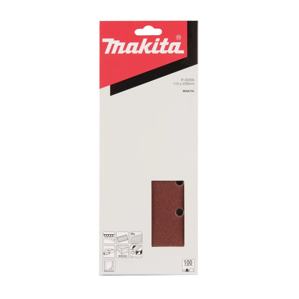 Makita Schleifpapier 115 x 229 mm, K100, 10 Stk. #P-33205
