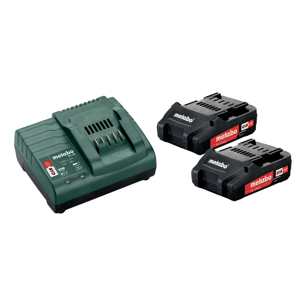 Metabo Basic-Set 2 x Li-Ion 2,0 Ah