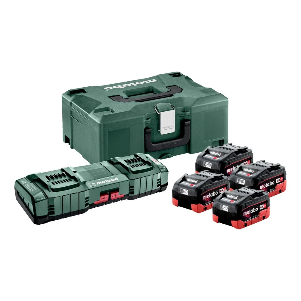 Metabo Basic-Set 4x LiHD 8,0Ah ASC 145 DUO + ML