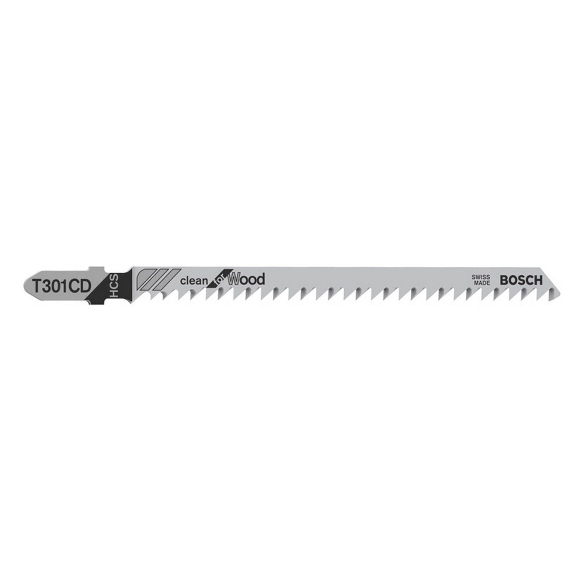 Bosch Stichsägeblatt T 301 CD Clean for Wood, 3er-Pack #2608637591