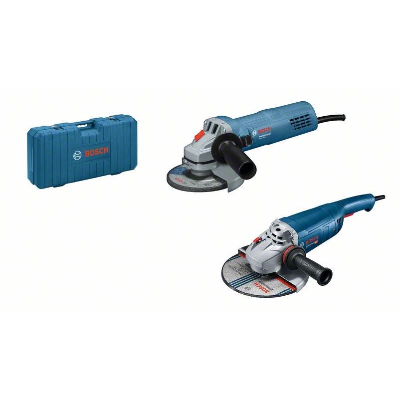 Bosch Combo Kit 2tlg. Winkelschleifer-Set: GWS 22-230 J + GWS 880 im Handwerkerkoffer #06018C1308