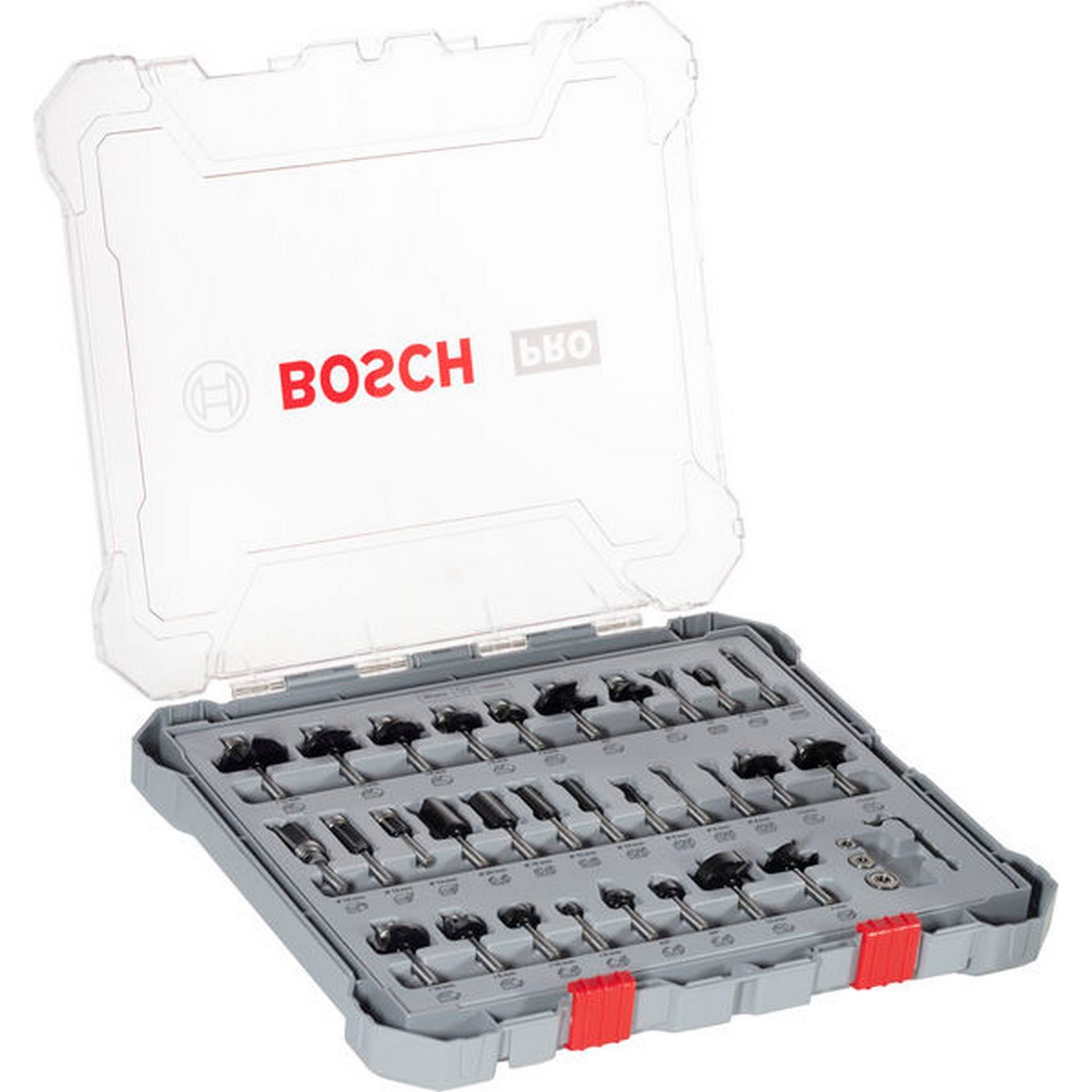 Bosch PRO Fräser-Set, gemischt, Schaft 6 mm, 30-tlg. #2607017474
