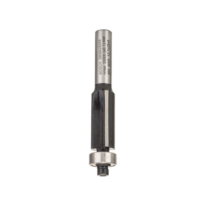 Bosch PRO Bündigfräser mit unterem Kugellager, D 12,7 mm,  L 25,4 mm, S 8 mm #2608628348