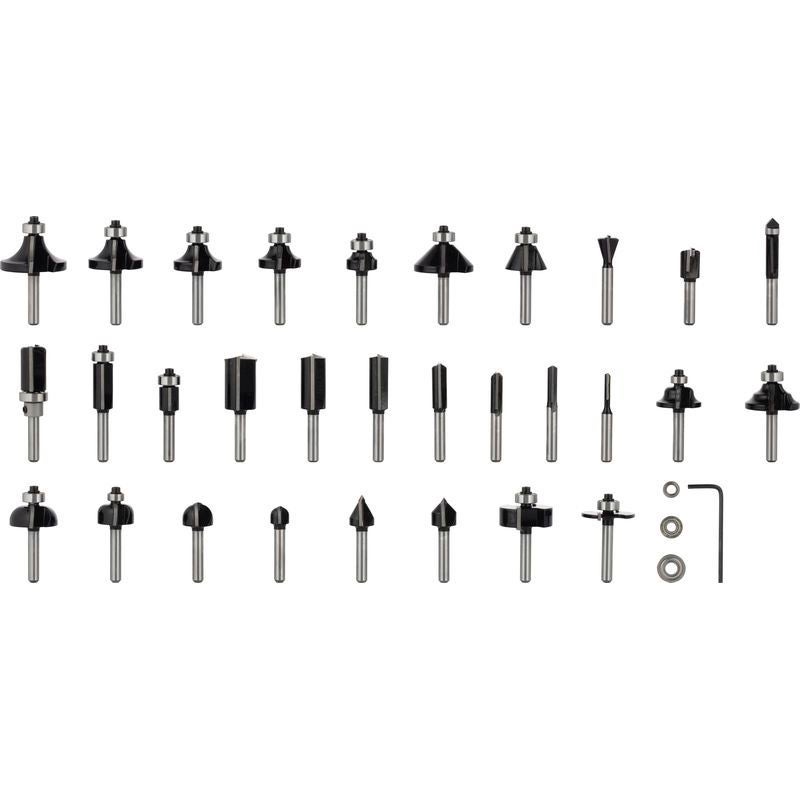 Bosch \"PRO Fräser Set, 1/4\"\" Schaft, 30-tlg\" #2607017476