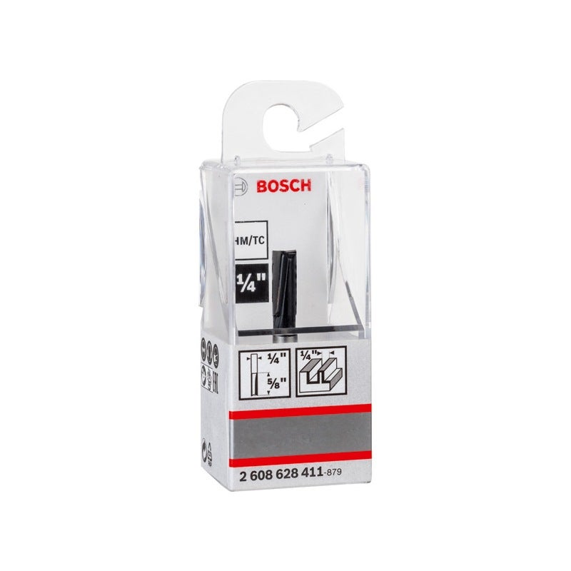 Bosch PRO Nutfräser, zweischneidig, D 1/4", L 5/8", S 1/4" #2608628411