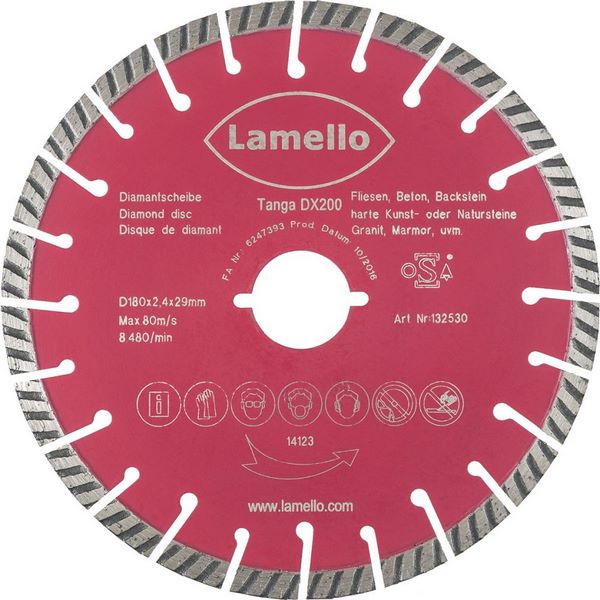 Lamello Tanga DX200 Trennscheibe, DP, Ø180x2.4xØ29 mm, mit Schnellspann-Aufnahme #132530