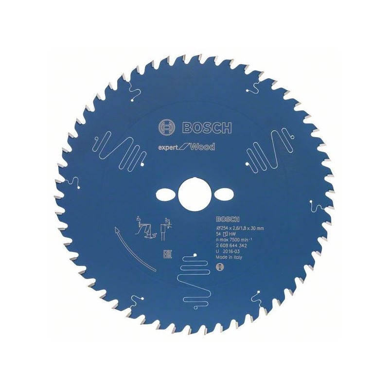 Bosch EXPERT Wood Kreissägeblatt, 254x2,6/1,8x30 mm, Z54 #2608644342