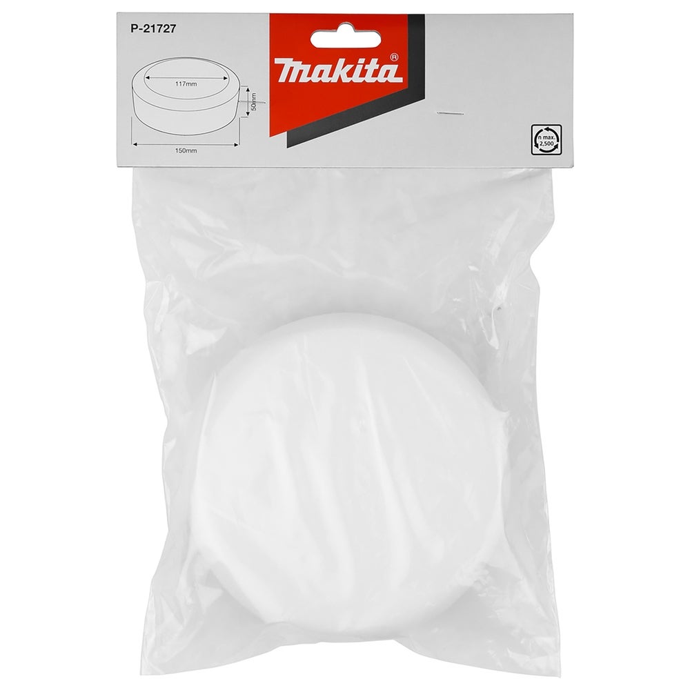 Makita Klett-Schwamm weiß 150 mm #P-21727