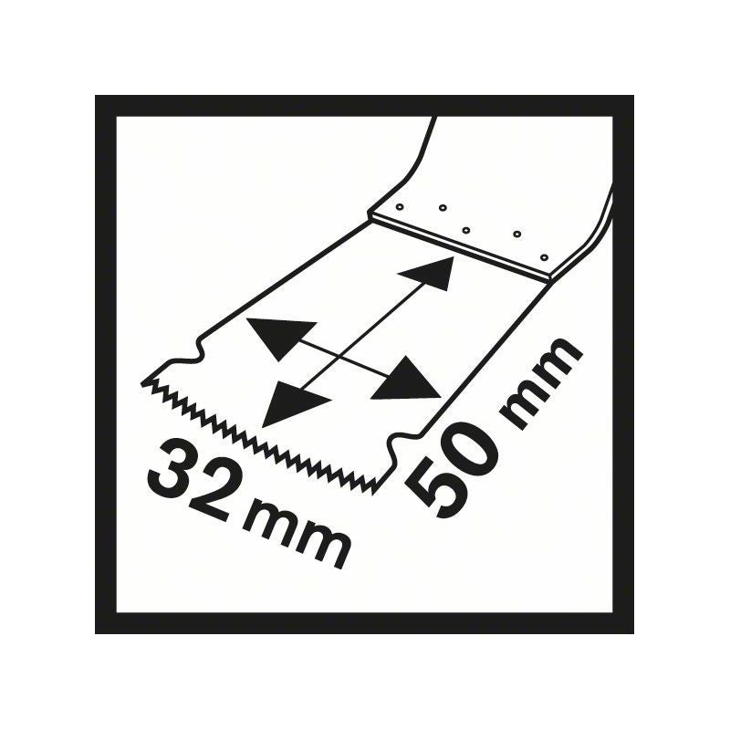 Bosch HCS Tauchsägeblatt AIZ 32 EPC Wood, 50 x 32 mm #2608661904
