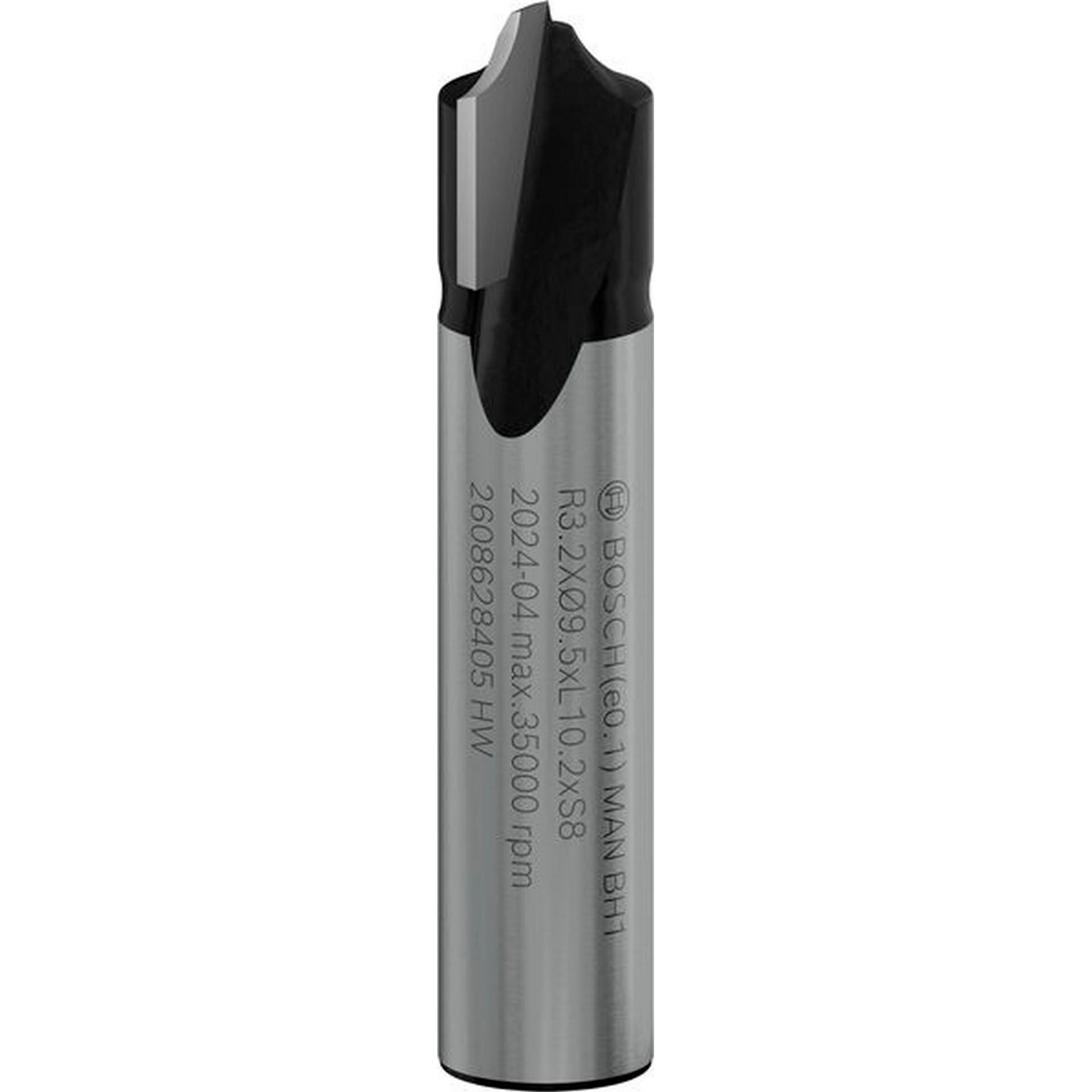 Bosch PRO Viertelstabfräser, R 3,2 mm, D 9,5 mm, S 8 mm #2608628405