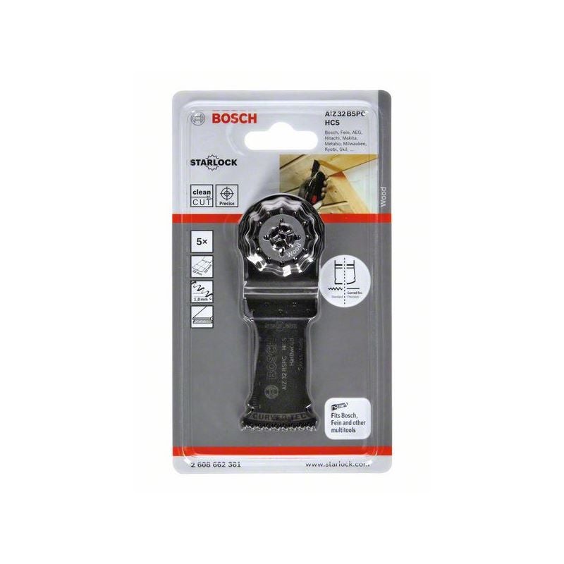 Bosch HCS Tauchsägeblatt AIZ 32 BSPC Hard Wood, 50 x 32 mm, 5er-Pack #2608662361