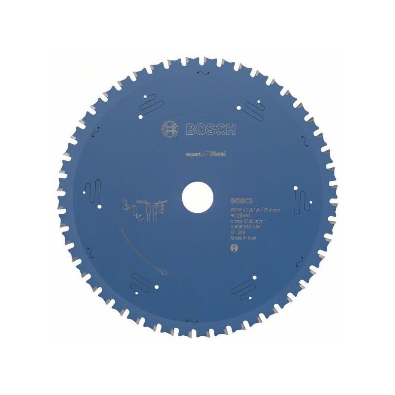 Bosch EXPERT Steel Kreissägeblatt, 230x2/1,6x25,4 mm, Z48 #2608643058