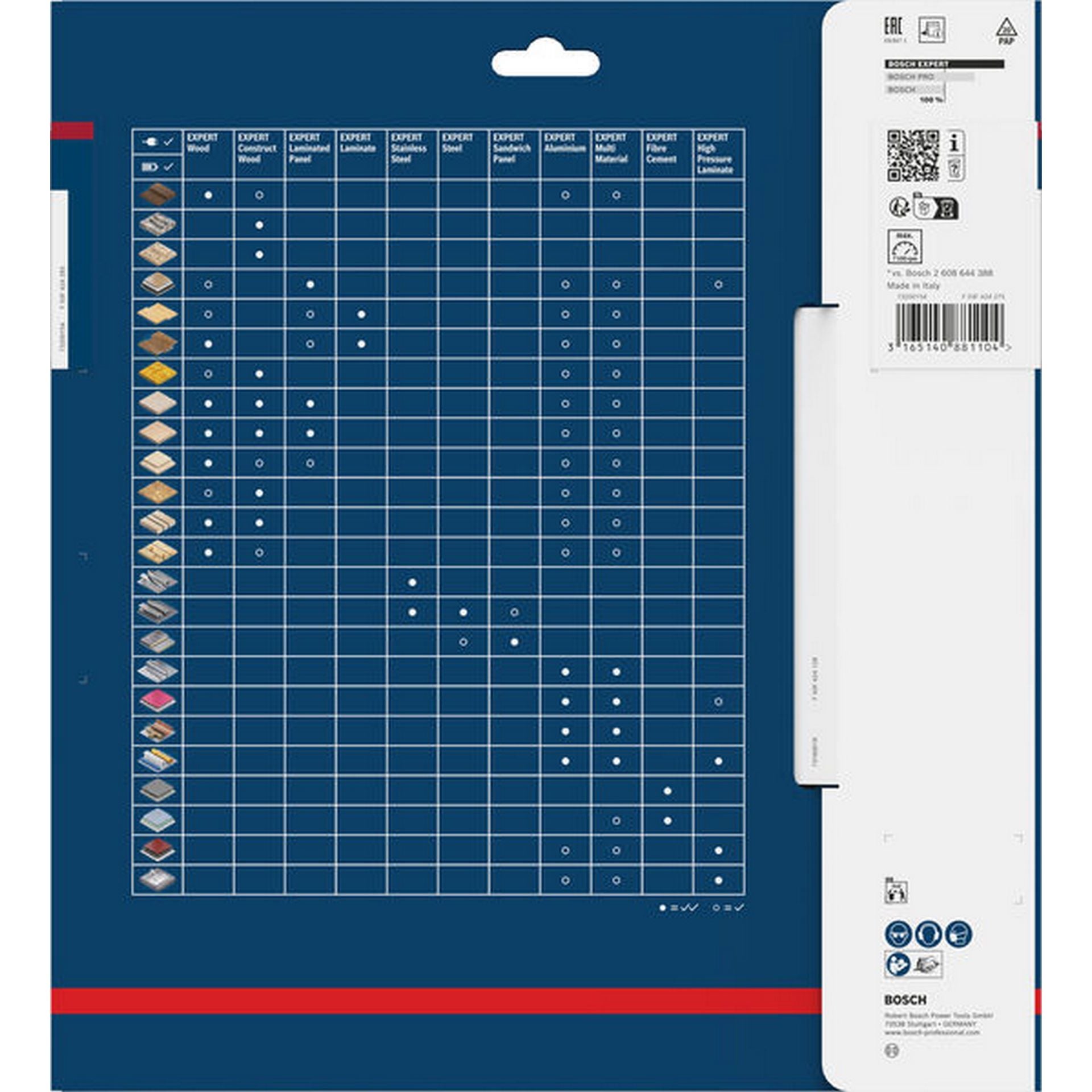 Bosch EXPERT High Pressure Laminate Kreissägeblatt, 254x2,8/1,8x30 mm, Z80 #2608644360